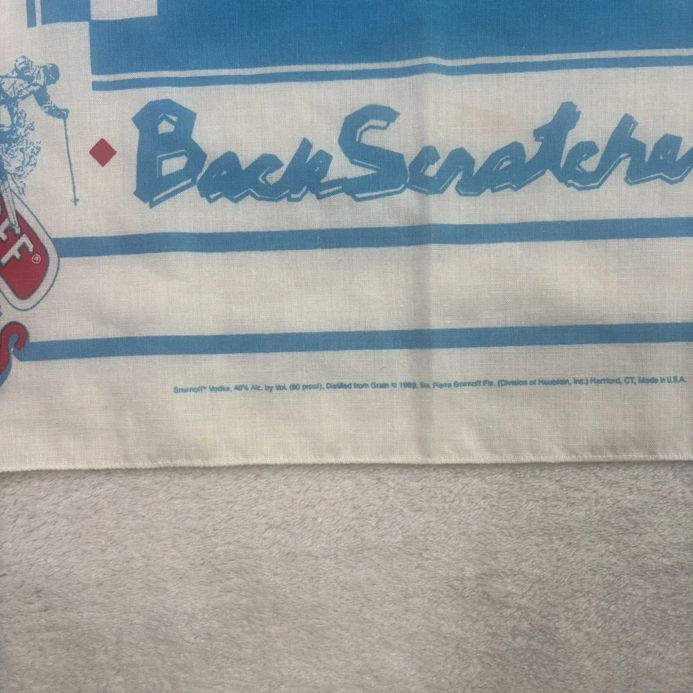 VTG Smirnoff Ski Trials Back Scratcher Face Plant Scarf Rectangle Bandana